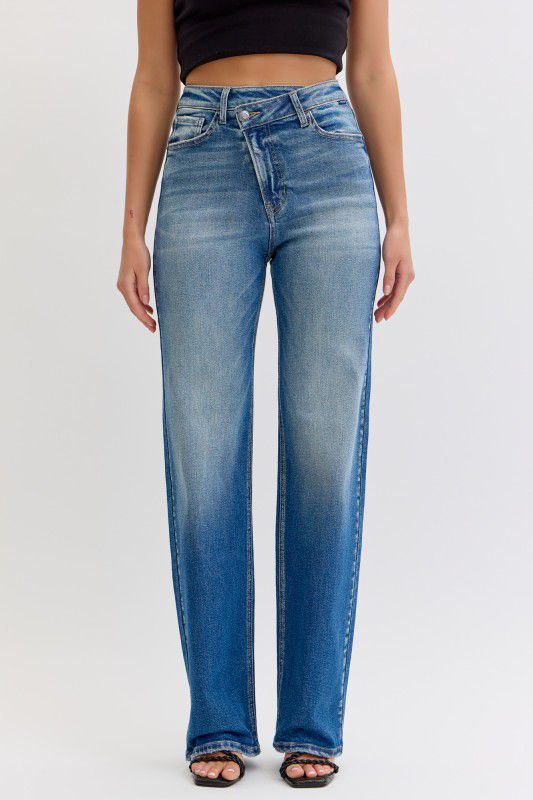 Cello Super High Rise  Dad Jeans  with Re-posioned C.F. Closure Bottom AM18584RS-M1