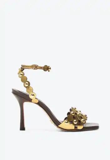 Khiani Couros Dorado Heels