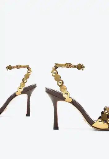 Khiani Couros Dorado Heels