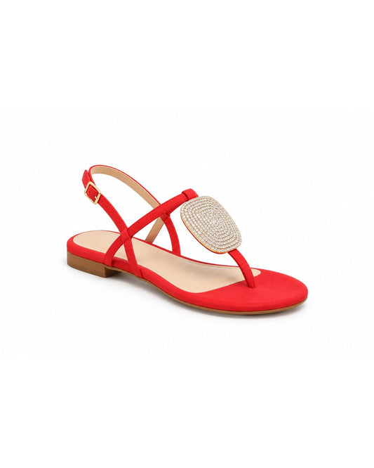 Guilhermina 1330-034 Kid Suede Light Red Sandals