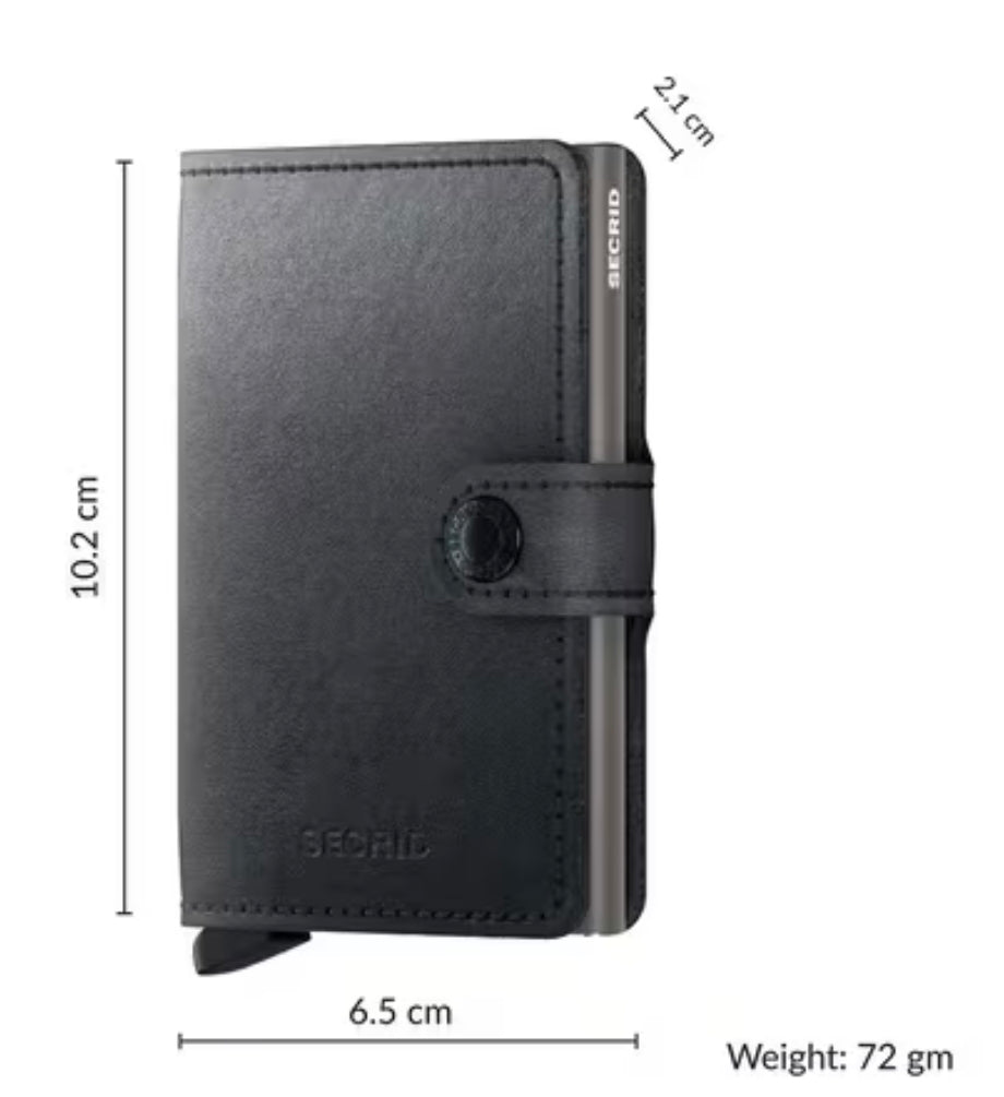 Secrid SMI Miriam Black Slim Wallet