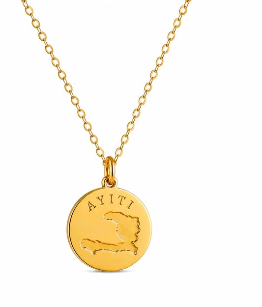 Identity Boutik Ayiti Coin Necklace