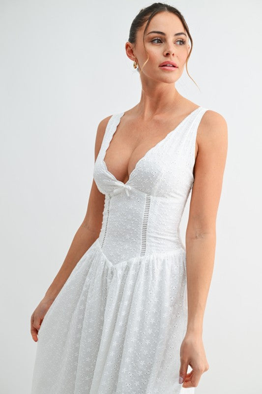 Evenuel Bloom Eyelet Midi Dress