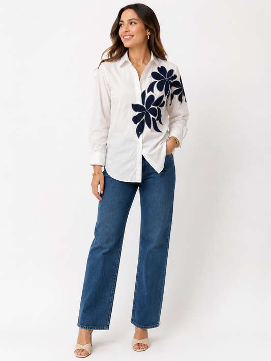 Dreamer Long Sleeve Flower Top