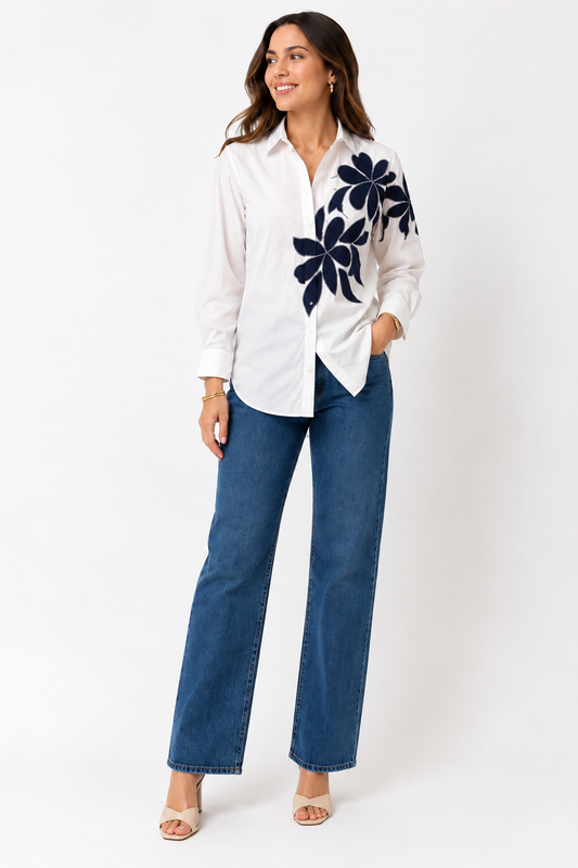 Dreamer Long Sleeve Flower Top