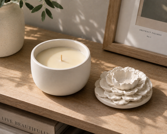 Camelia Low Candle Floral Jewelry Box