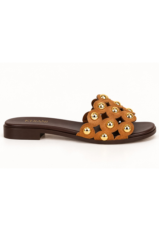 Khiani Salto Rasteiro Sandals