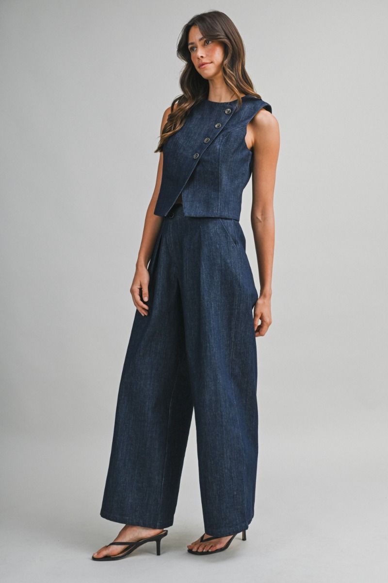 Mable Double Breasted Vest and pants set