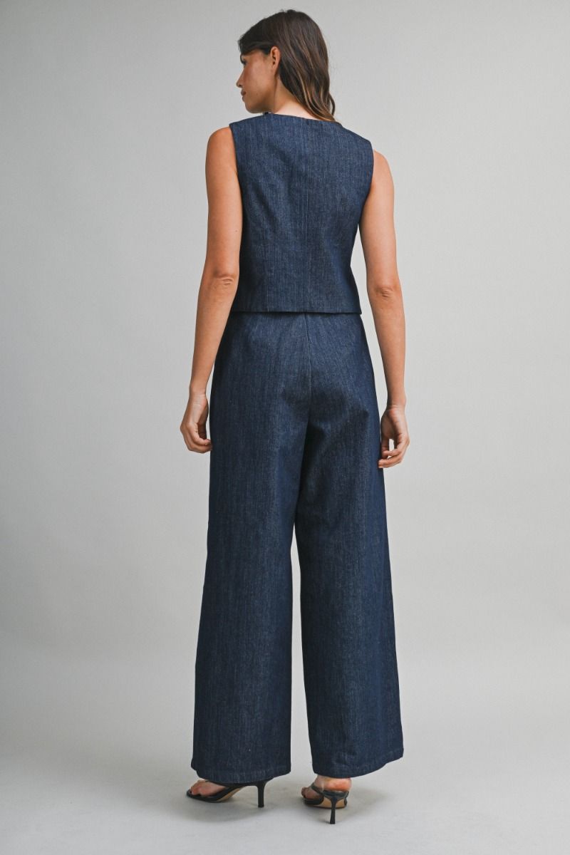 Mable Double Breasted Vest and pants set