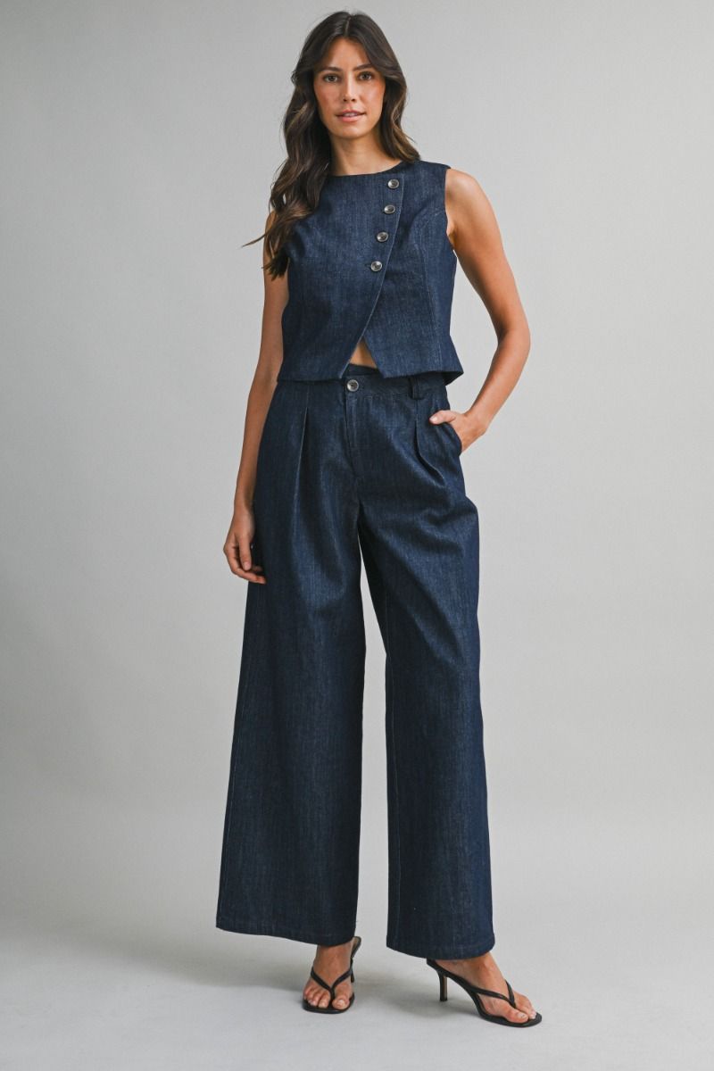 Mable Double Breasted Vest and pants set