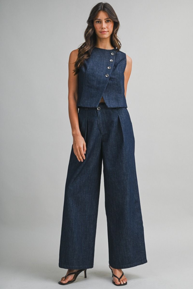 Mable Double Breasted Vest and pants set