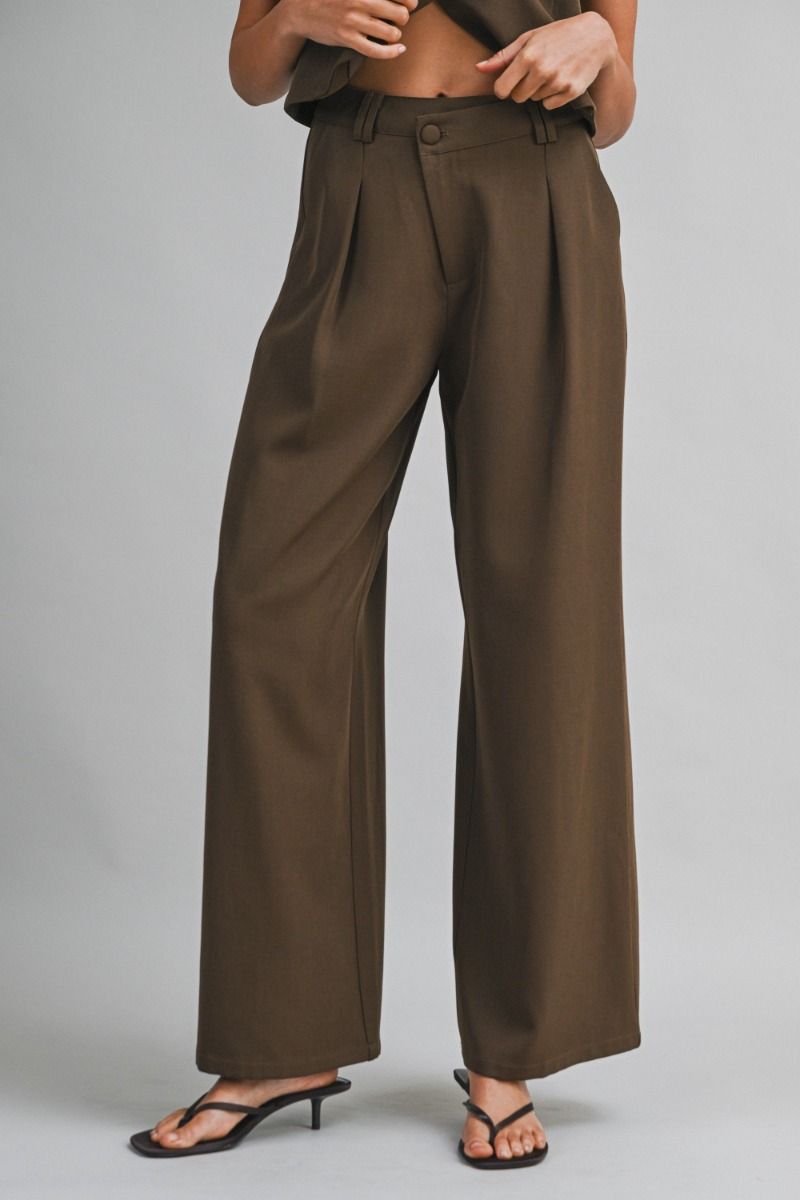 Mable Double Breasted Vest Top and Pants Set