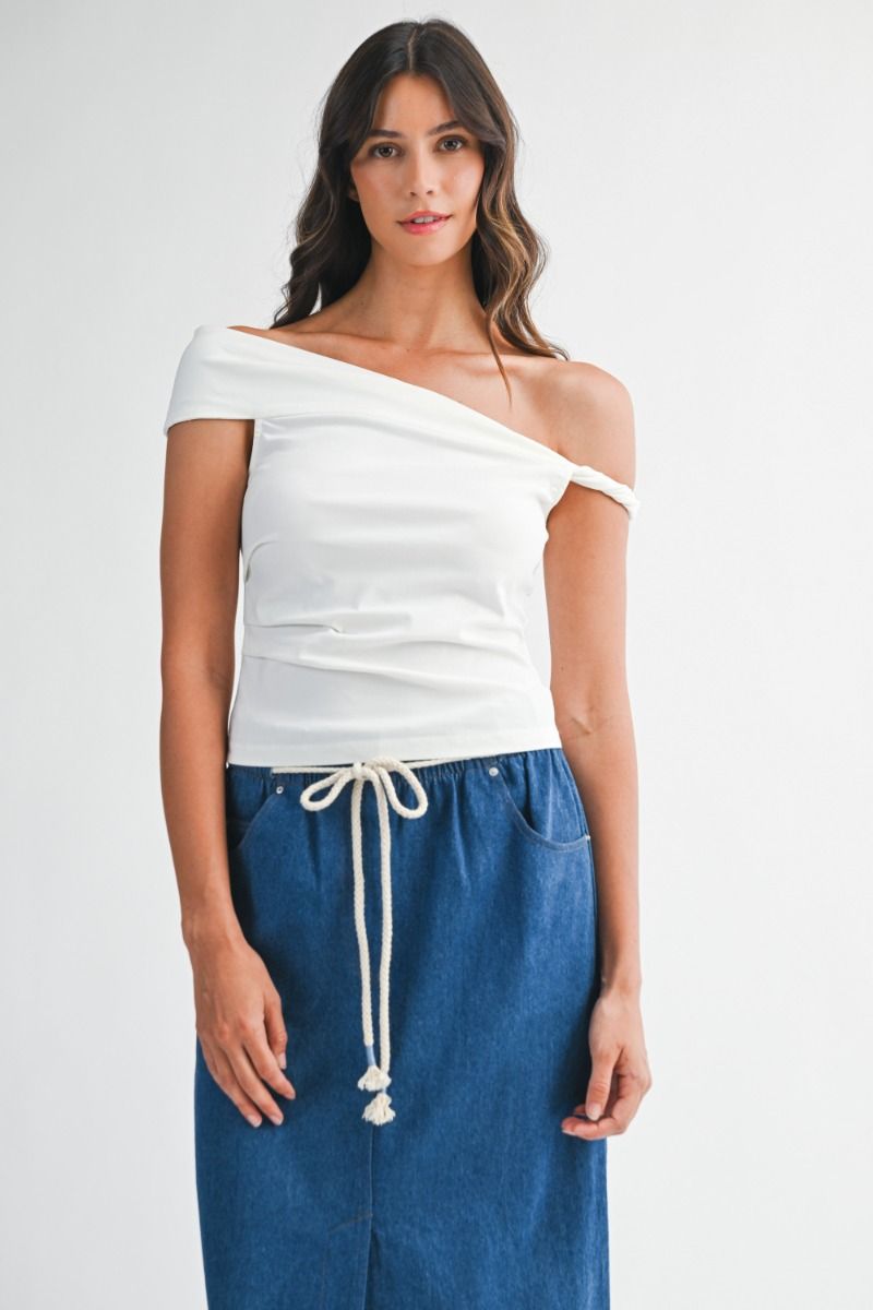 Mable off Shoulder with Twisted Detail Top