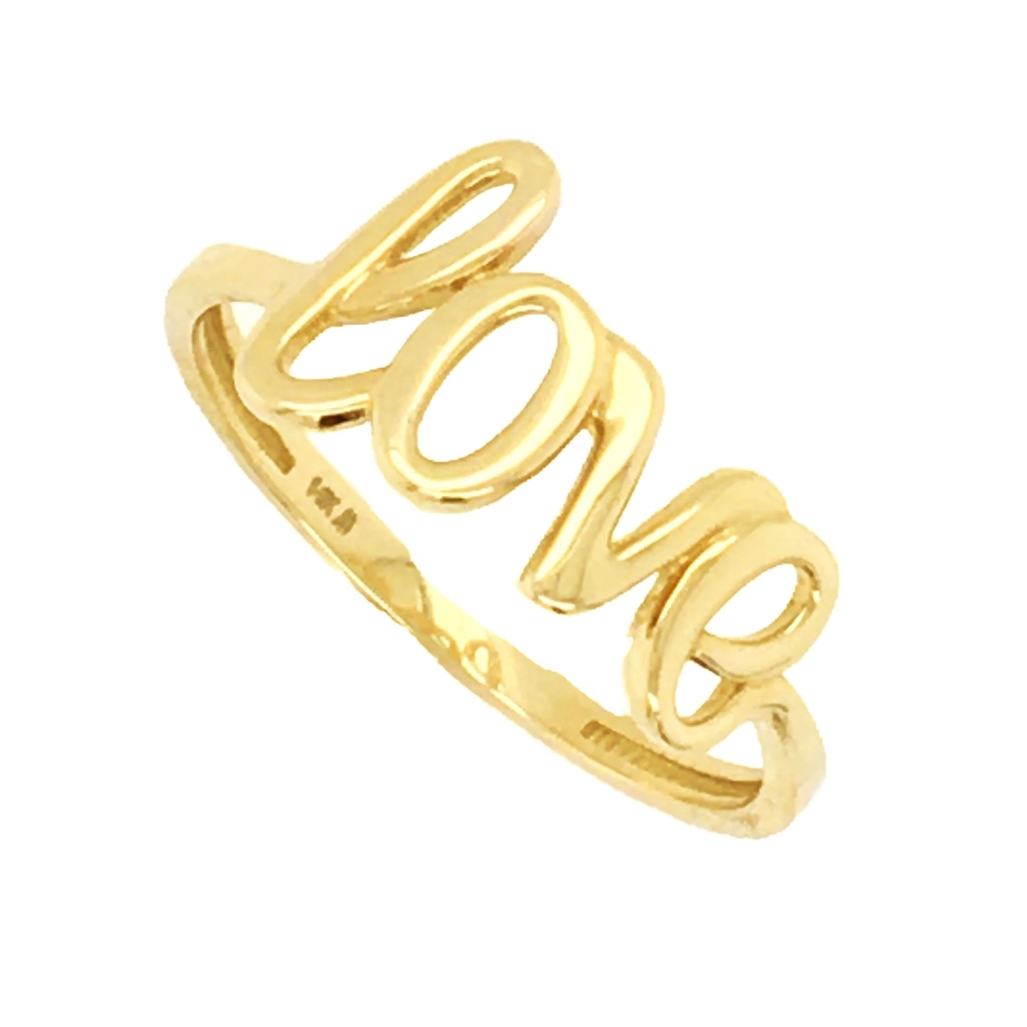 14K Yellow Gold Love Ring